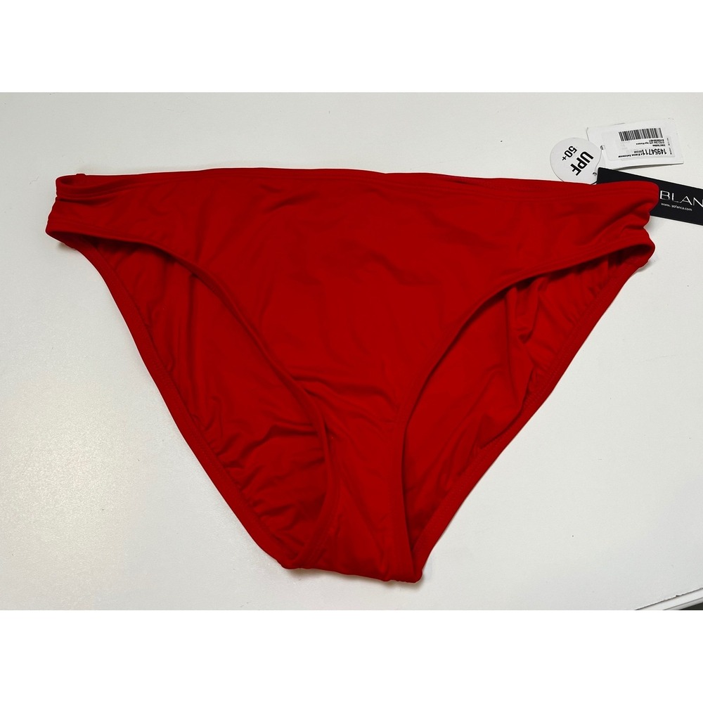La Blanca Red Island‎ Goddess SPF 50+ Swim Bikini Bottoms Size 16 High Waist NWT